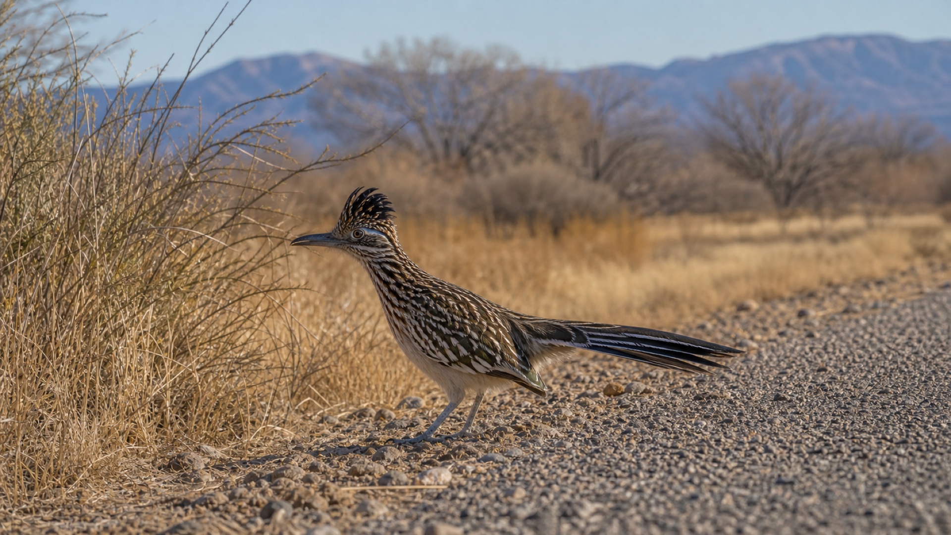 Planning image of a desert-edge wildlife detail at Bosque del Apache